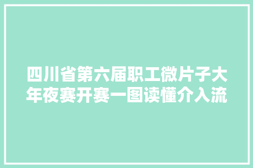 四川省第六届职工微片子大年夜赛开赛一图读懂介入流程