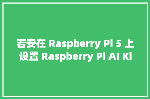 若安在 Raspberry Pi 5 上设置 Raspberry Pi AI Kit