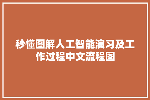 秒懂图解人工智能演习及工作过程中文流程图