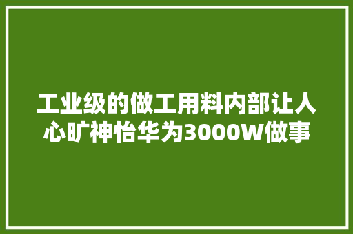 工业级的做工用料内部让人心旷神怡华为3000W做事器电源拆解