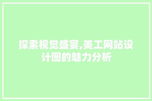 探索视觉盛宴,美工网站设计图的魅力分析