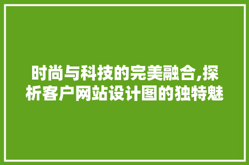 时尚与科技的完美融合,探析客户网站设计图的独特魅力