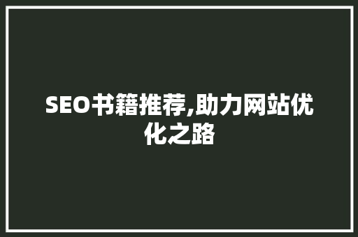 SEO书籍推荐,助力网站优化之路