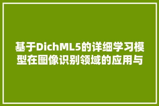 基于DichML5的详细学习模型在图像识别领域的应用与展望