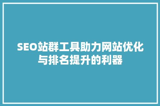 SEO站群工具助力网站优化与排名提升的利器