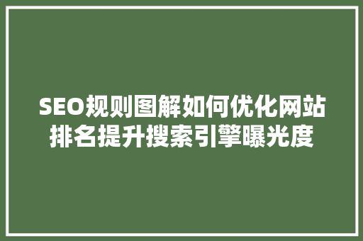 SEO规则图解如何优化网站排名提升搜索引擎曝光度