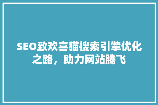 SEO致欢喜猫搜索引擎优化之路，助力网站腾飞