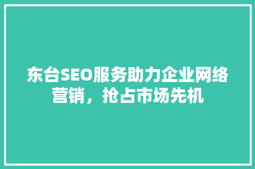 东台SEO服务助力企业网络营销，抢占市场先机