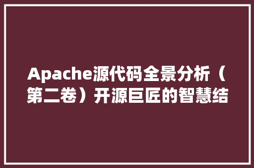 Apache源代码全景分析（第二卷）开源巨匠的智慧结晶