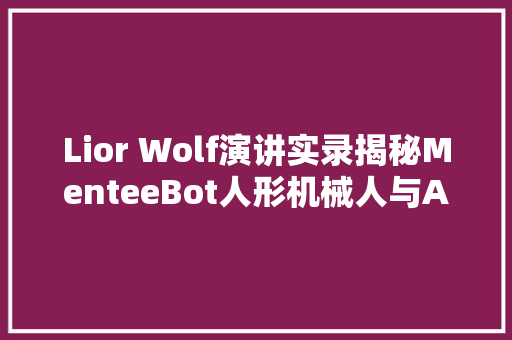 Lior Wolf演讲实录揭秘MenteeBot人形机械人与AI融合之道